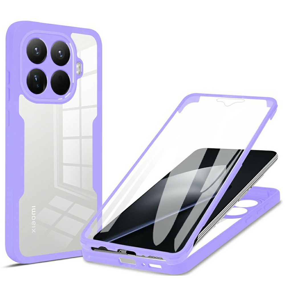Levně DUAL Oboustranný obal s fólií Xiaomi 15T Pro fialový