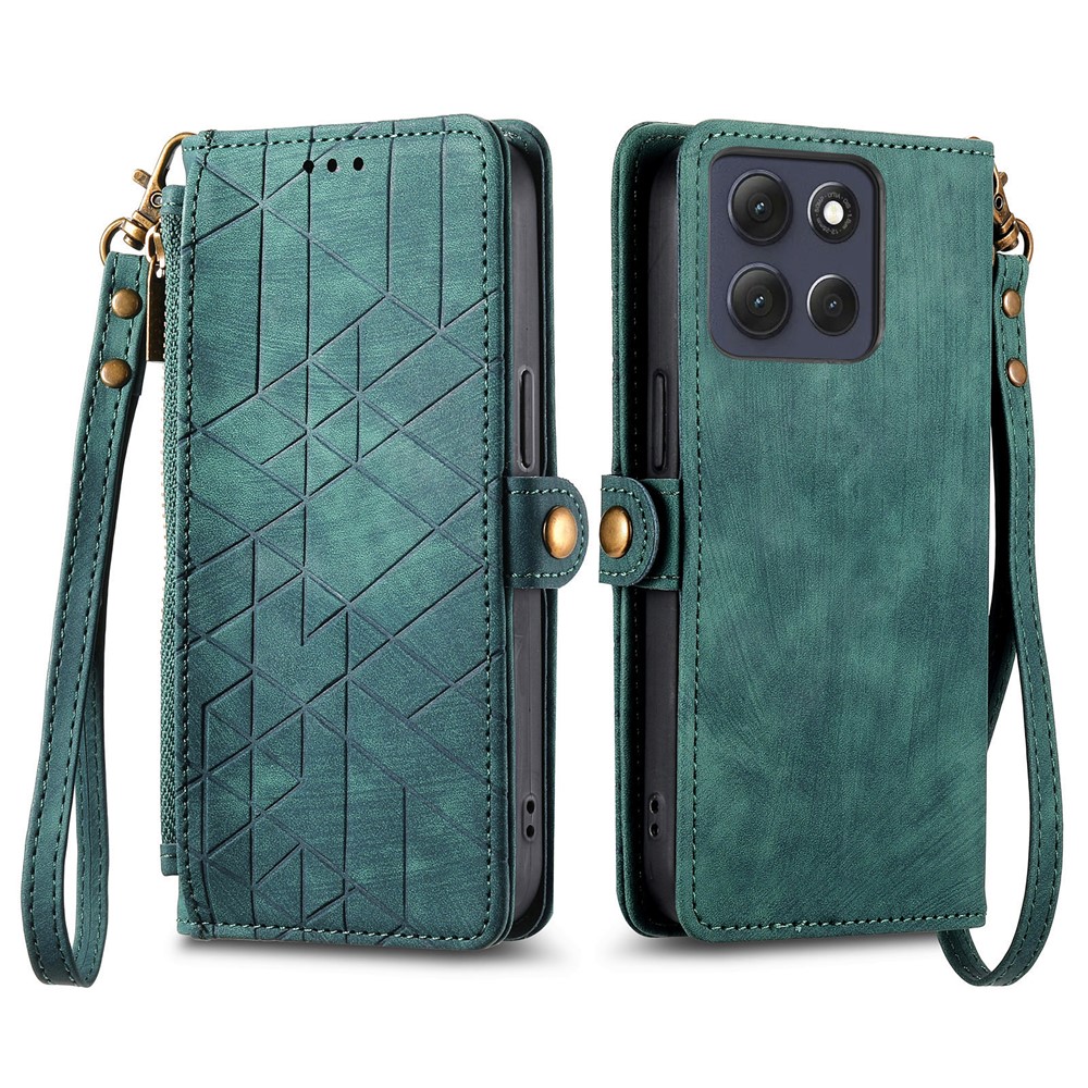 Levně GEOM Peněženkové pouzdro pro Motorola Moto G86 Power 5G zelené