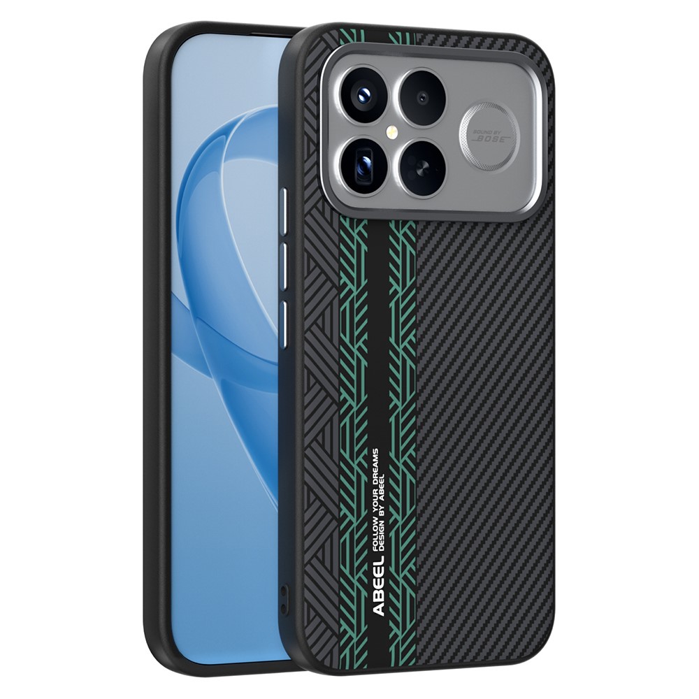 Levně ABEEL RELIEF Ochranný obal pro POCO F8 Ultra BLACK-GREEN