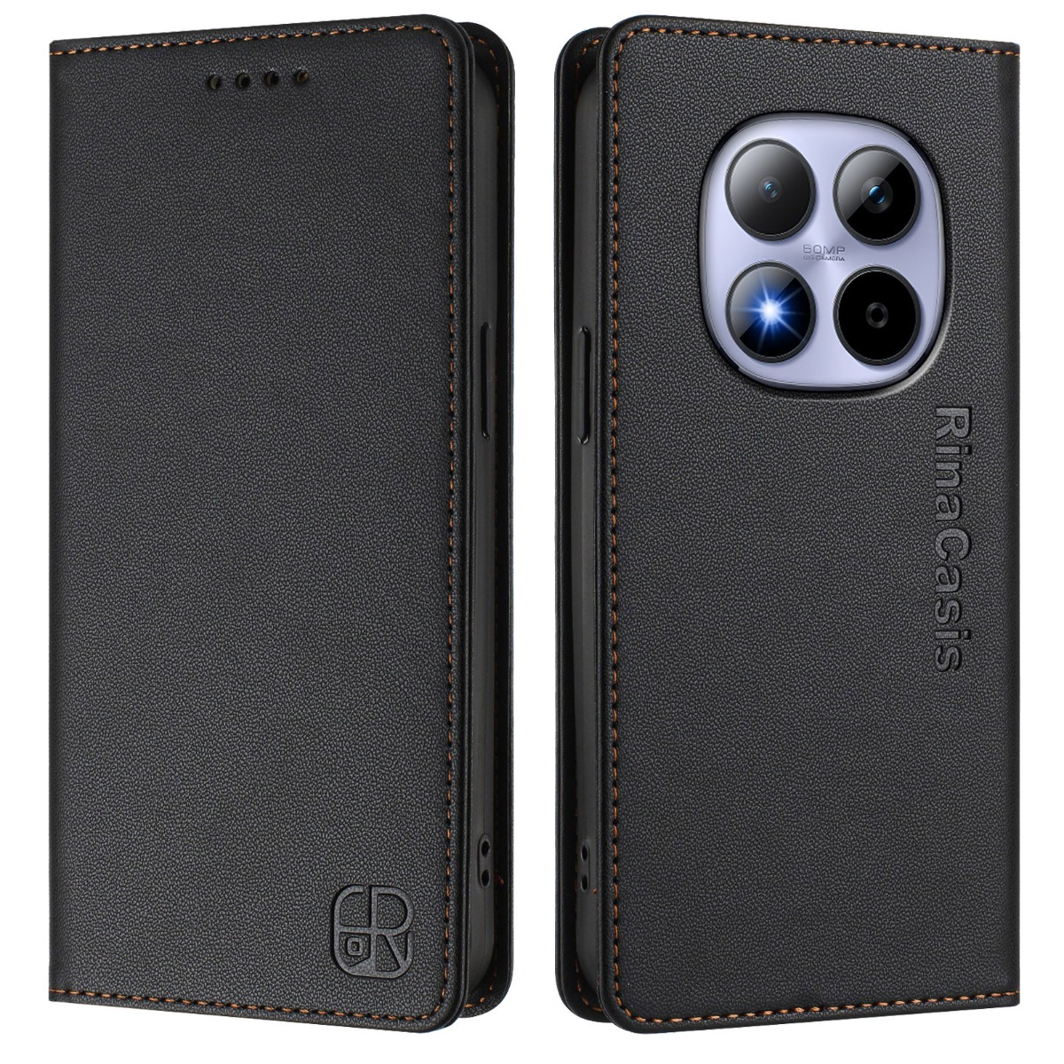 Levně RINA Zaklápěcí pouzdro pro Xiaomi Redmi Note 15 Pro černé