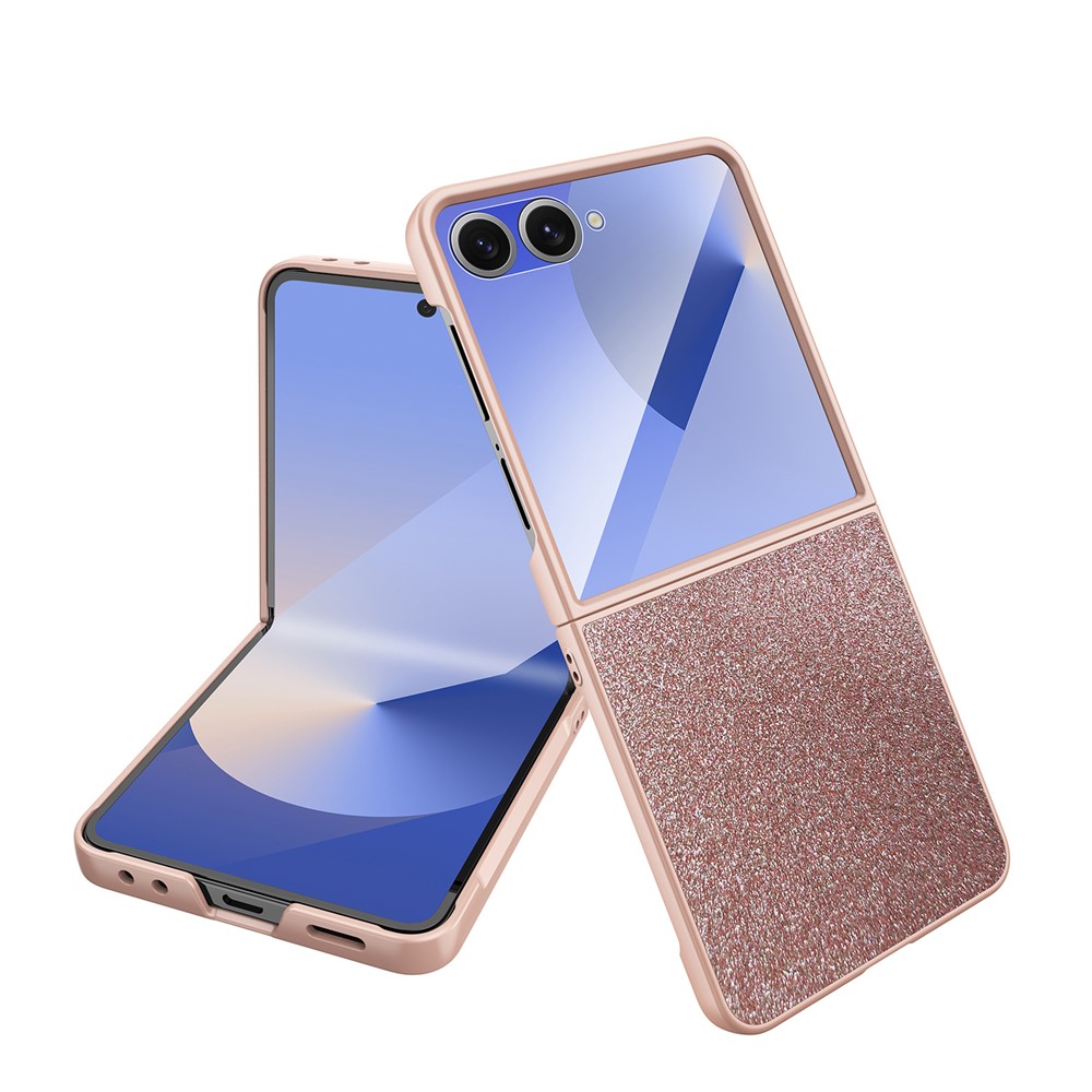 Levně GLITTER Ochranný kryt Samsung Galaxy Z Flip7 5G růžový