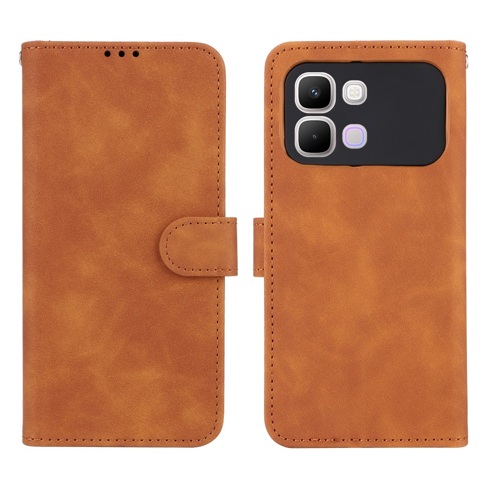 Levně SKIN FLIP Peněženkové pouzdro pro Infinix Note Edge hnědé