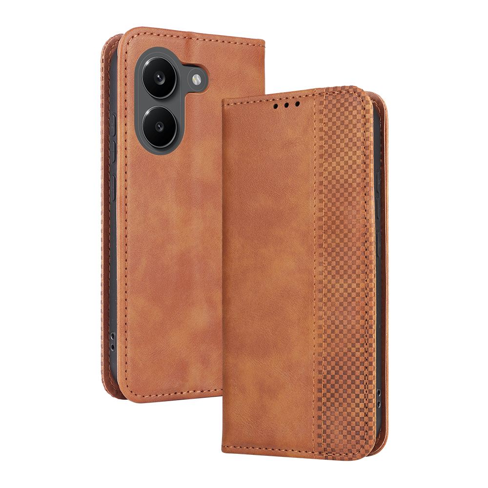 Levně BUSINESS Peněženkové pouzdro pro POCO X8 Pro hnědé