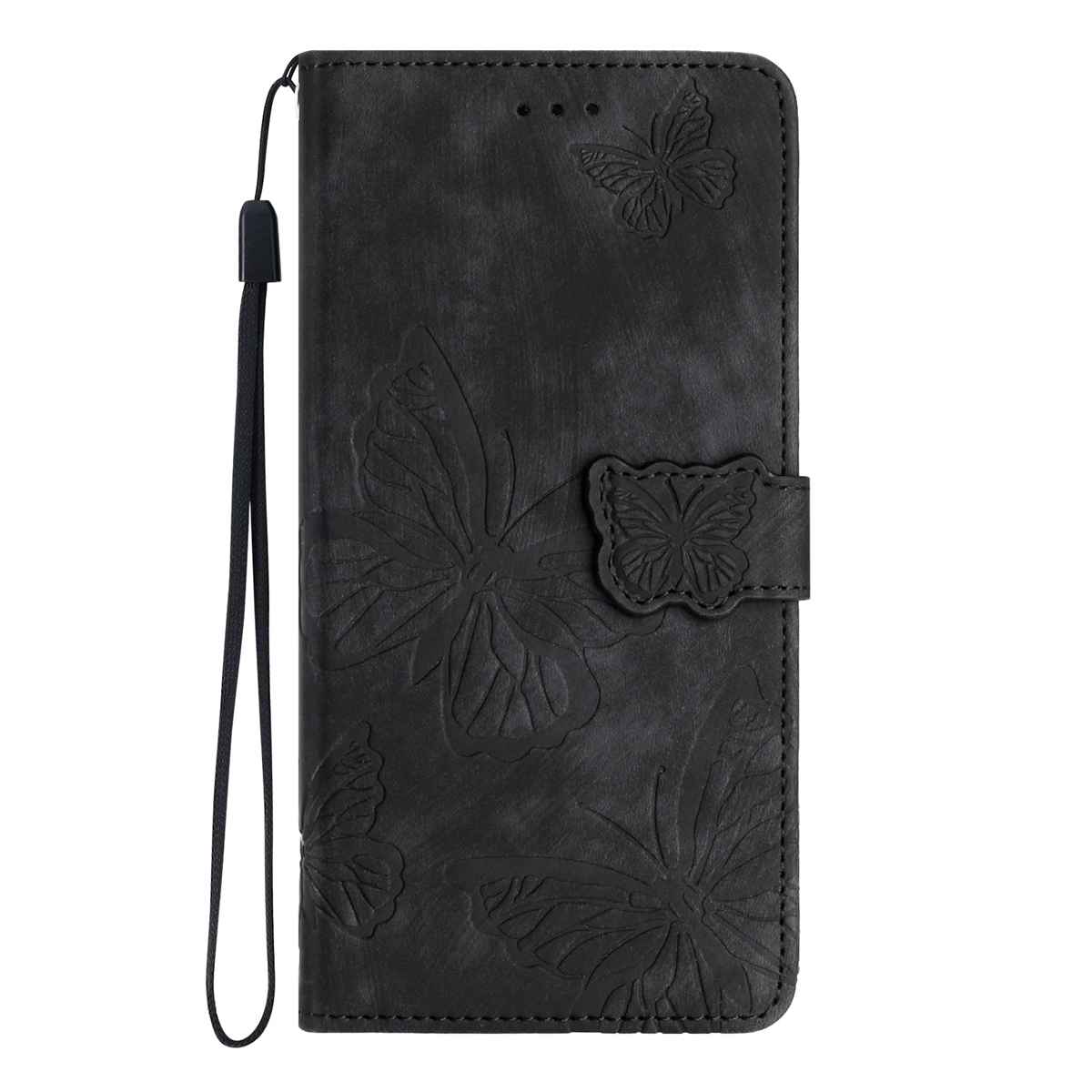 Levně ART BUTTERFLY Peněženkový obal pro Honor 600 Lite černý