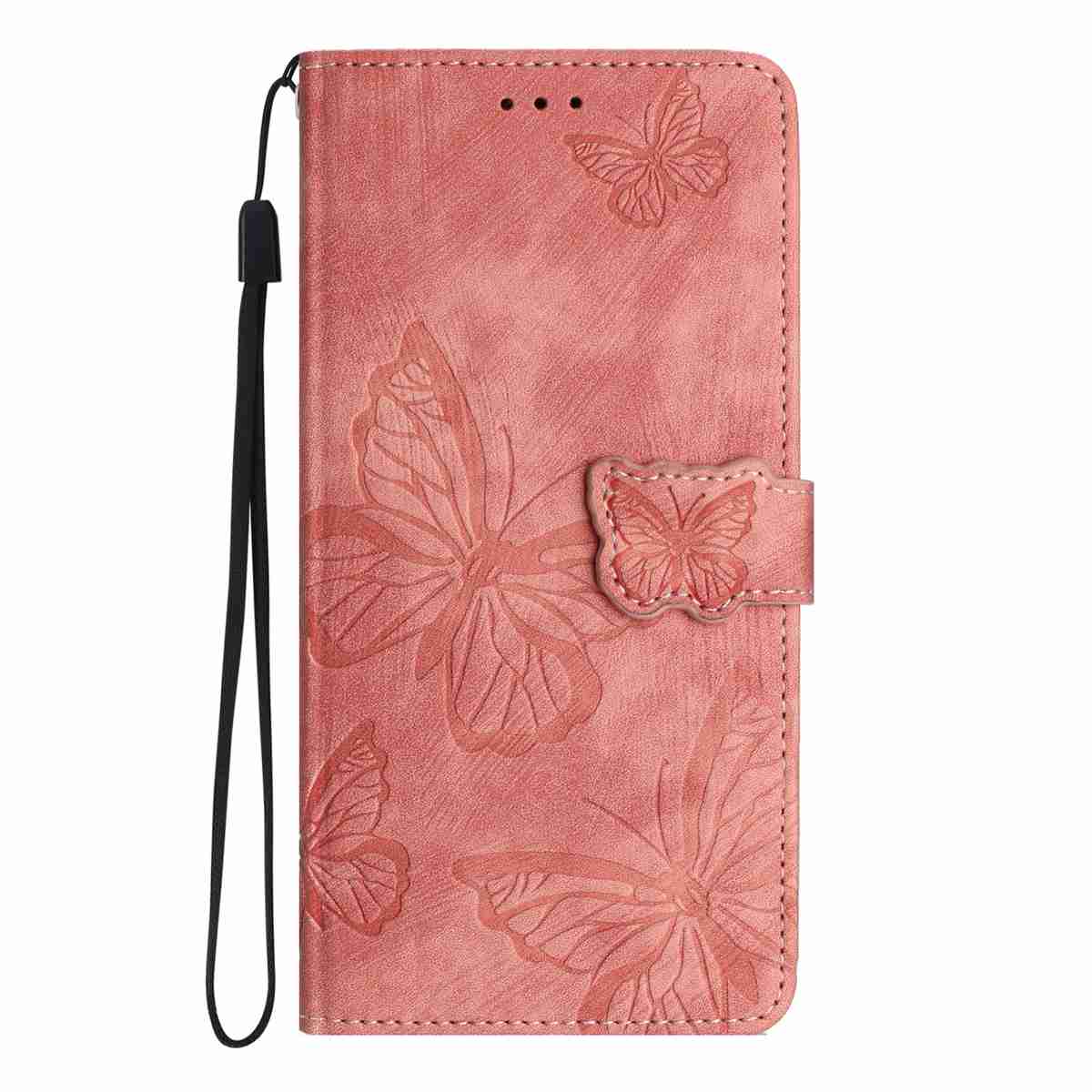 Levně ART BUTTERFLY Peněženkový obal pro Honor 600 Lite světlerůžový