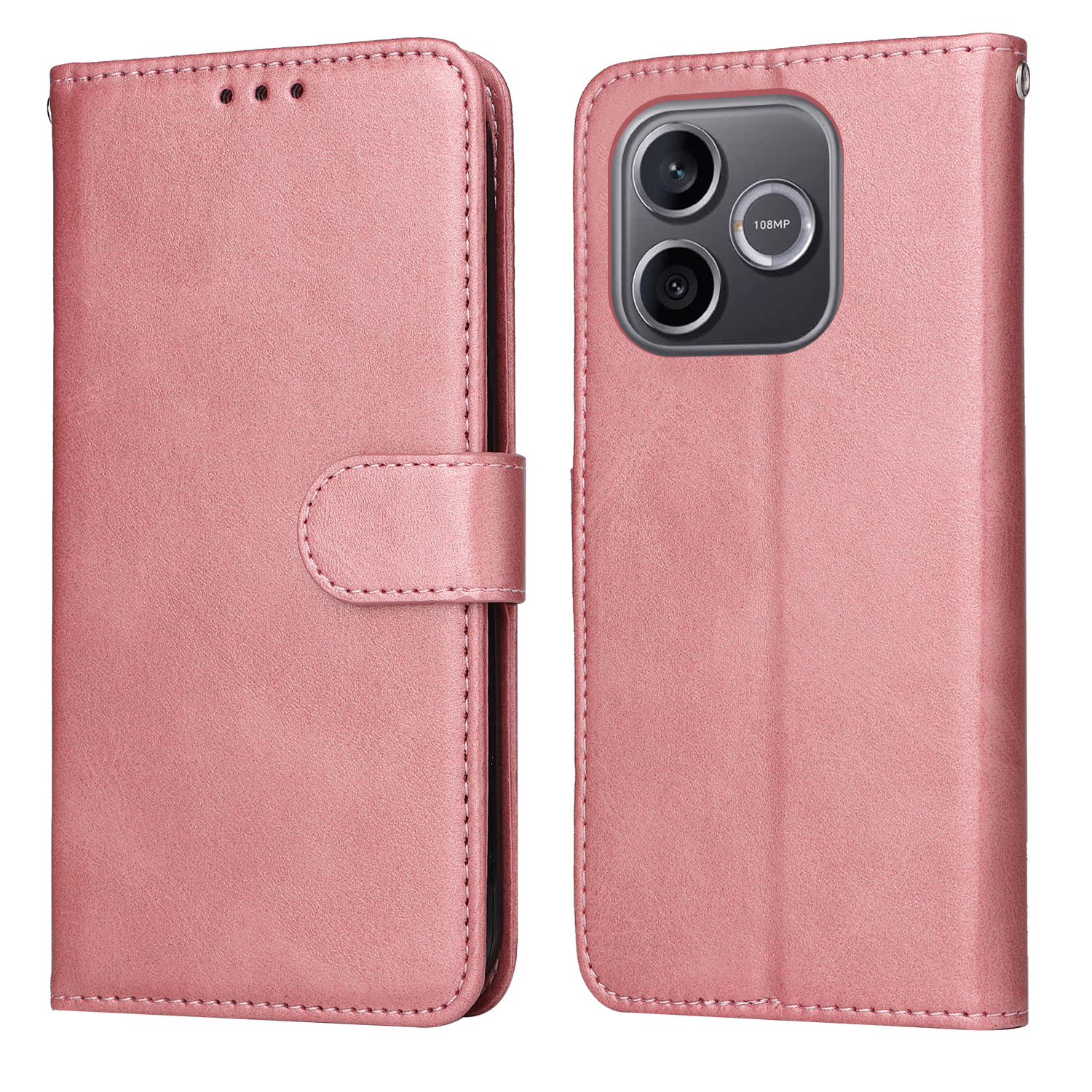 Levně SMOOTH Peněženkové pouzdro pro Honor 600 Lite růžové
