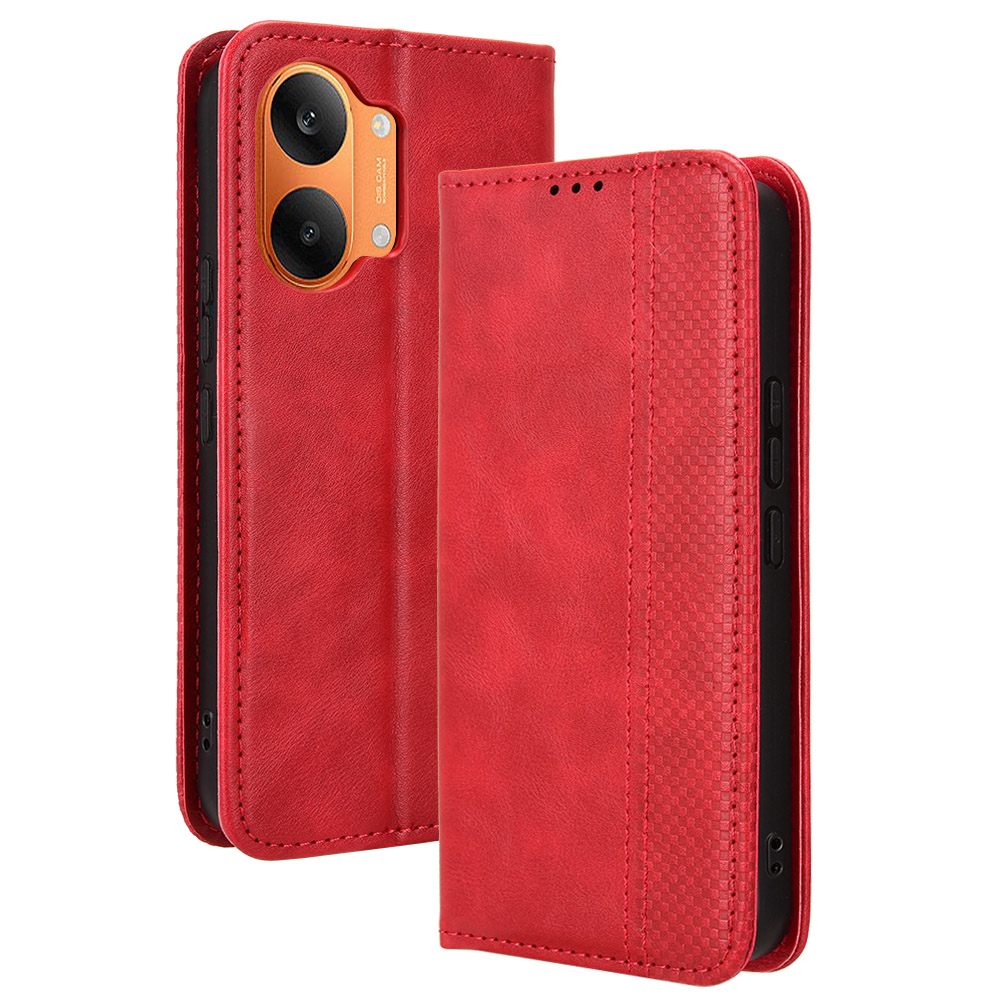 Levně BUSINESS Peněženkové pouzdro pro POCO X8 Pro Max červené