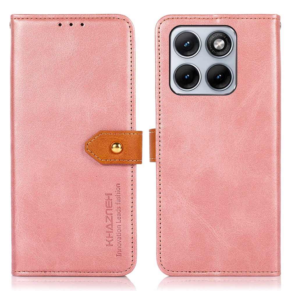 Levně KHAZNEH DUAL-COLOR Peněženkový kryt pro Motorola Edge 70 Fusion růžový