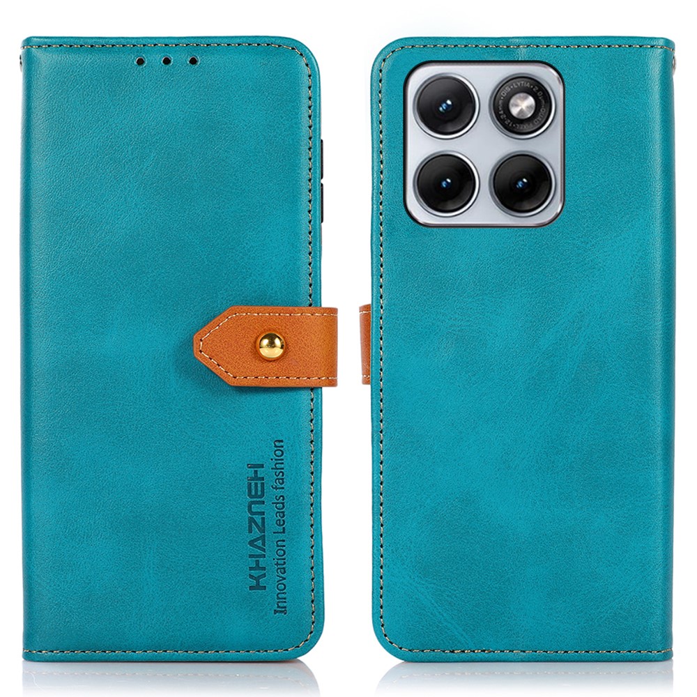 Levně KHAZNEH DUAL-COLOR Peněženkový kryt pro Motorola Edge 70 Fusion modrý