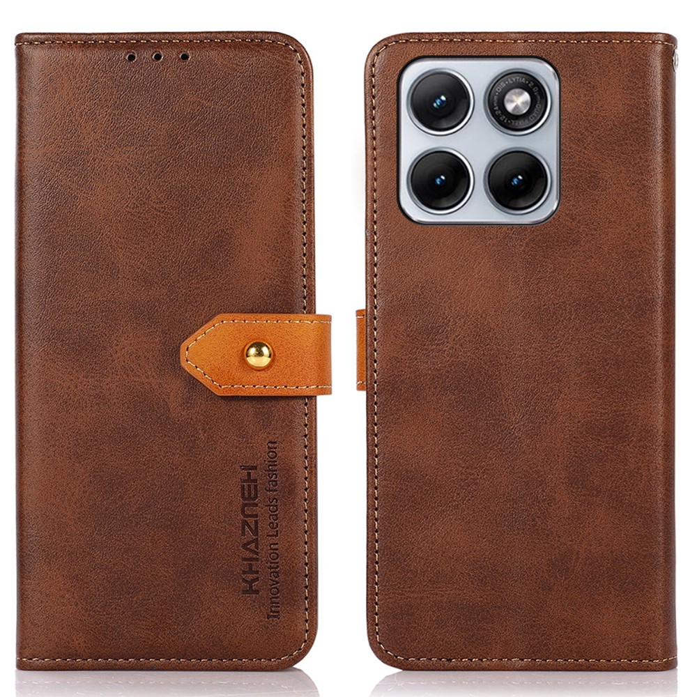 Levně KHAZNEH DUAL-COLOR Peněženkový kryt pro Motorola Edge 70 Fusion hnědý