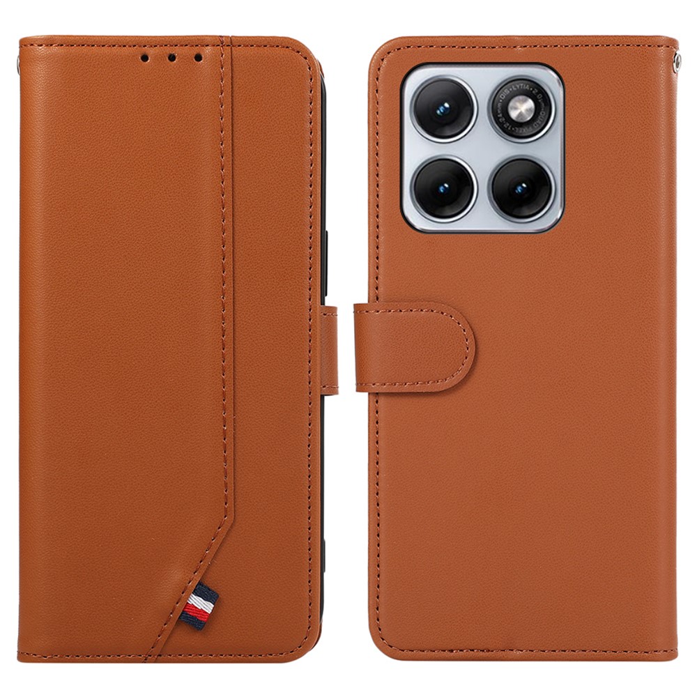 Levně ABEEL DELICATE Peněženkový obal Motorola Edge 70 Fusion hnědý