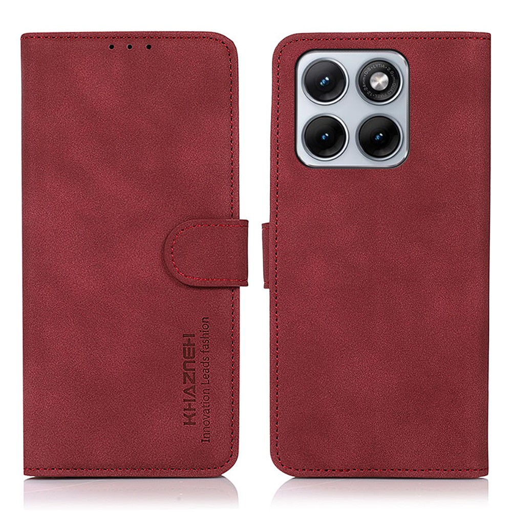 Levně KHAZNEH MATTE Zaklápěcí pouzdro pro Motorola Edge 70 Fusion červené