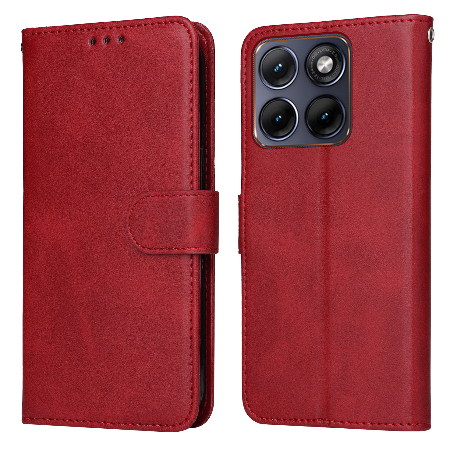 Levně SMOOTH Peněženkové pouzdro pro Motorola Edge 70 Fusion červené