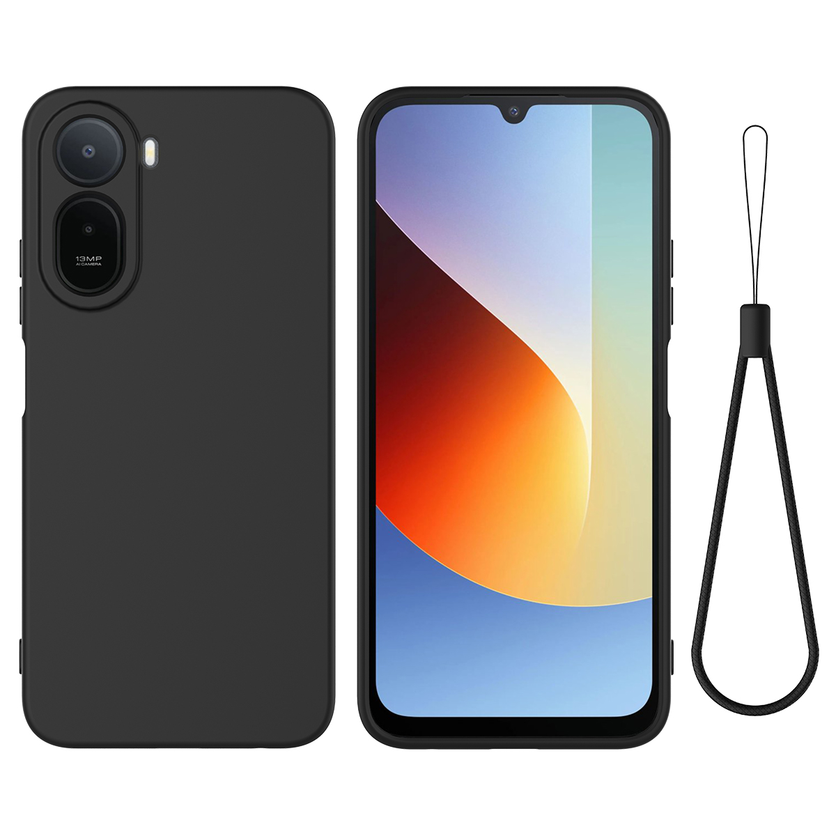 Levně RUBBER Ochranný kryt pro Xiaomi Redmi A7 Pro černý