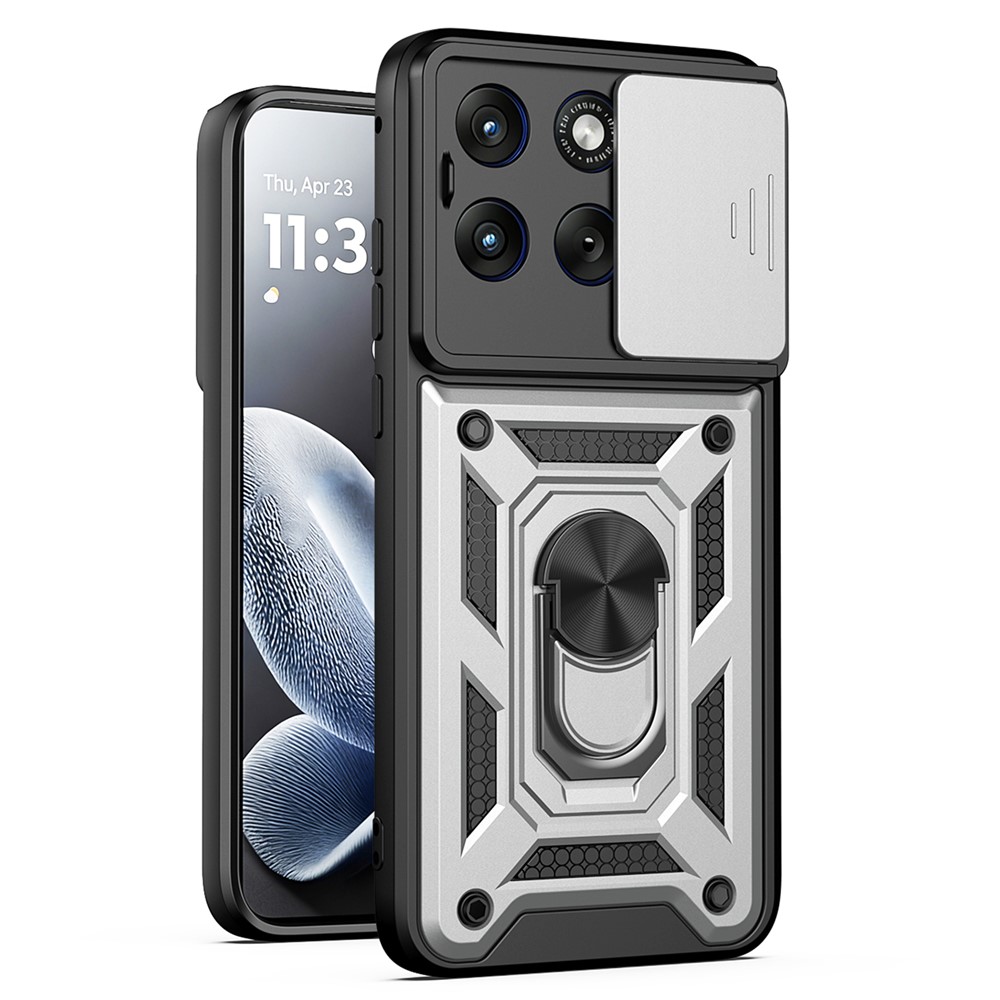 Levně RING CAMERA Kryt s držákem pro Motorola Edge 70 Fusion stříbrný