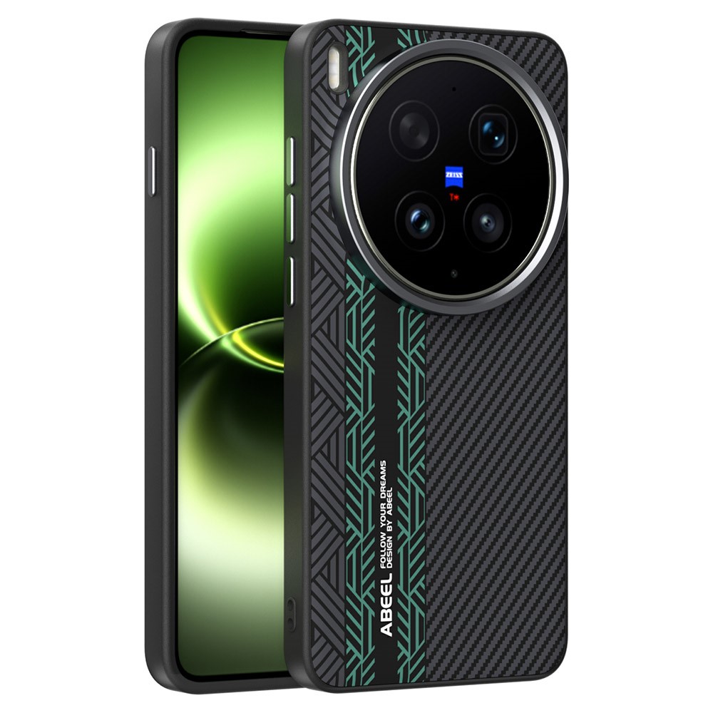 Levně ABEEL RELIEF Ochranný kryt pro Vivo X300 Ultra BLACK-GREEN