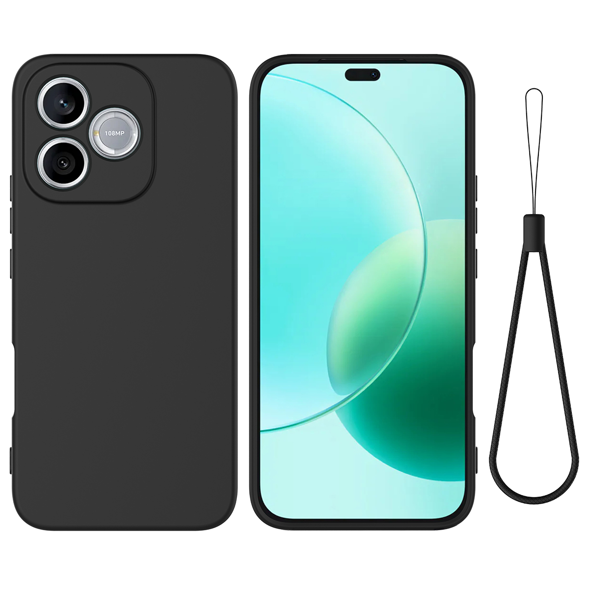Levně RUBBER Ochranný kryt pro Honor 600 Lite černý