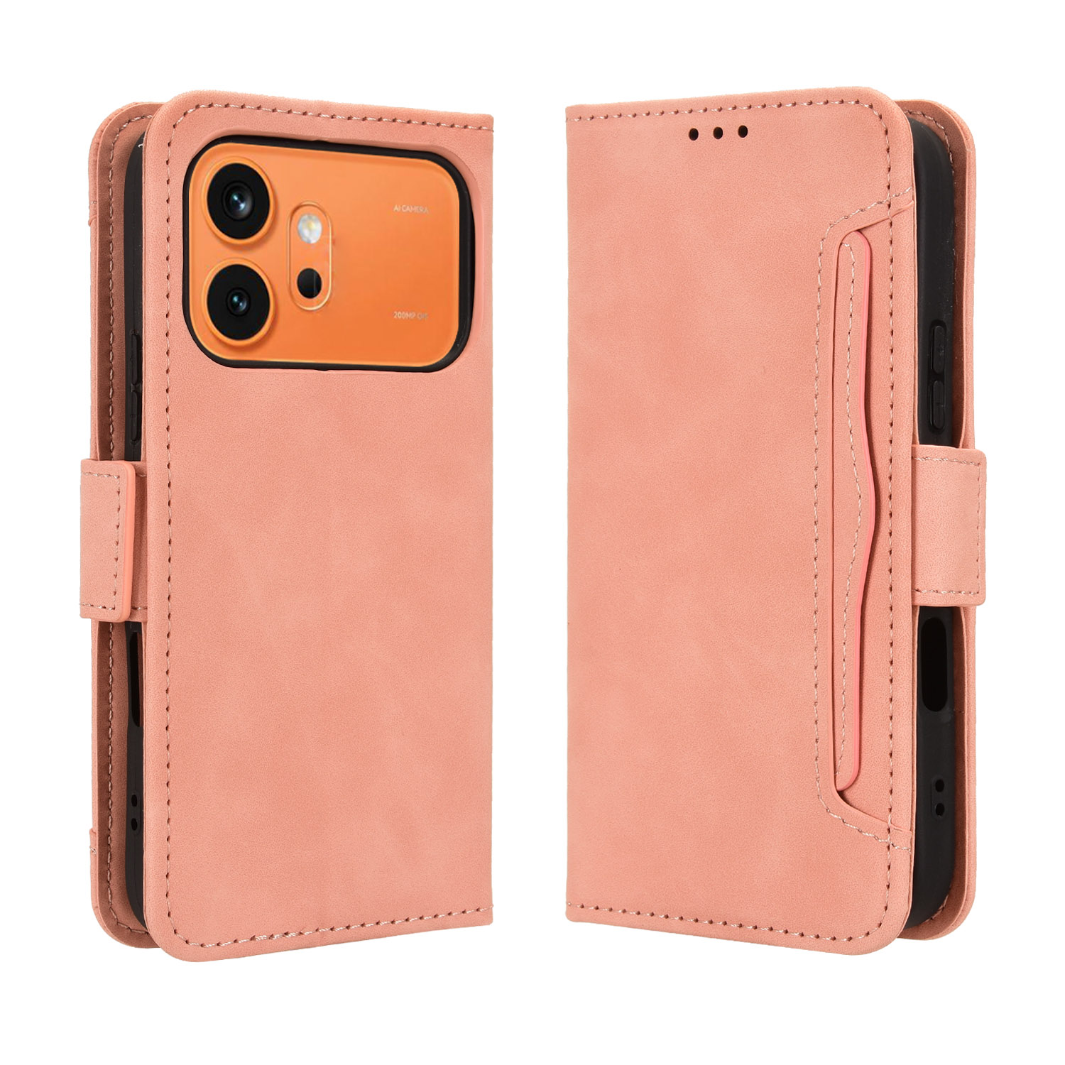 Levně SLOT Peněženkový obal pro Honor 600 / Honor 600 Pro růžový
