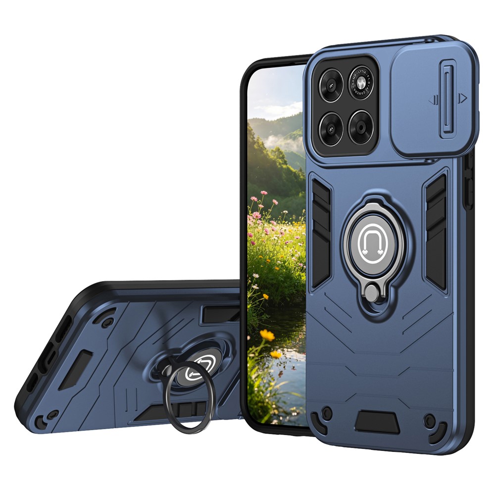 CAMPROTECT Obal s držákem pro Motorola Moto G67 / Moto G77 modrý