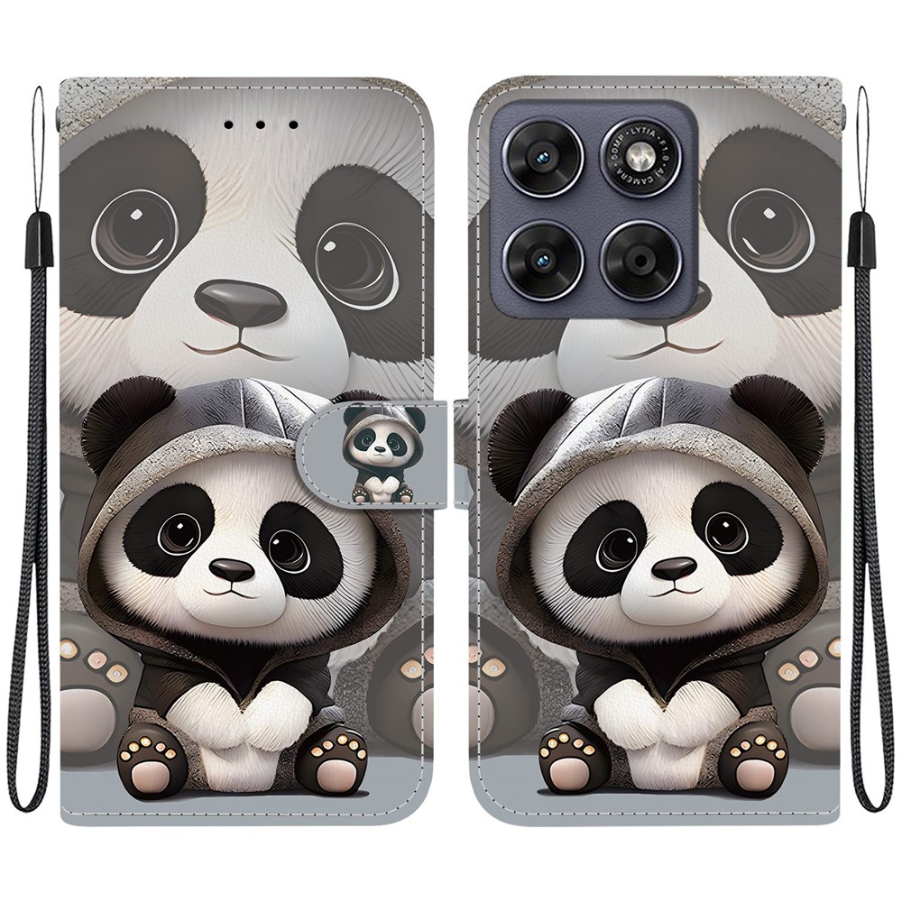 ART Peněženkový obal pro Motorola Moto G67 / Moto G77 PANDA