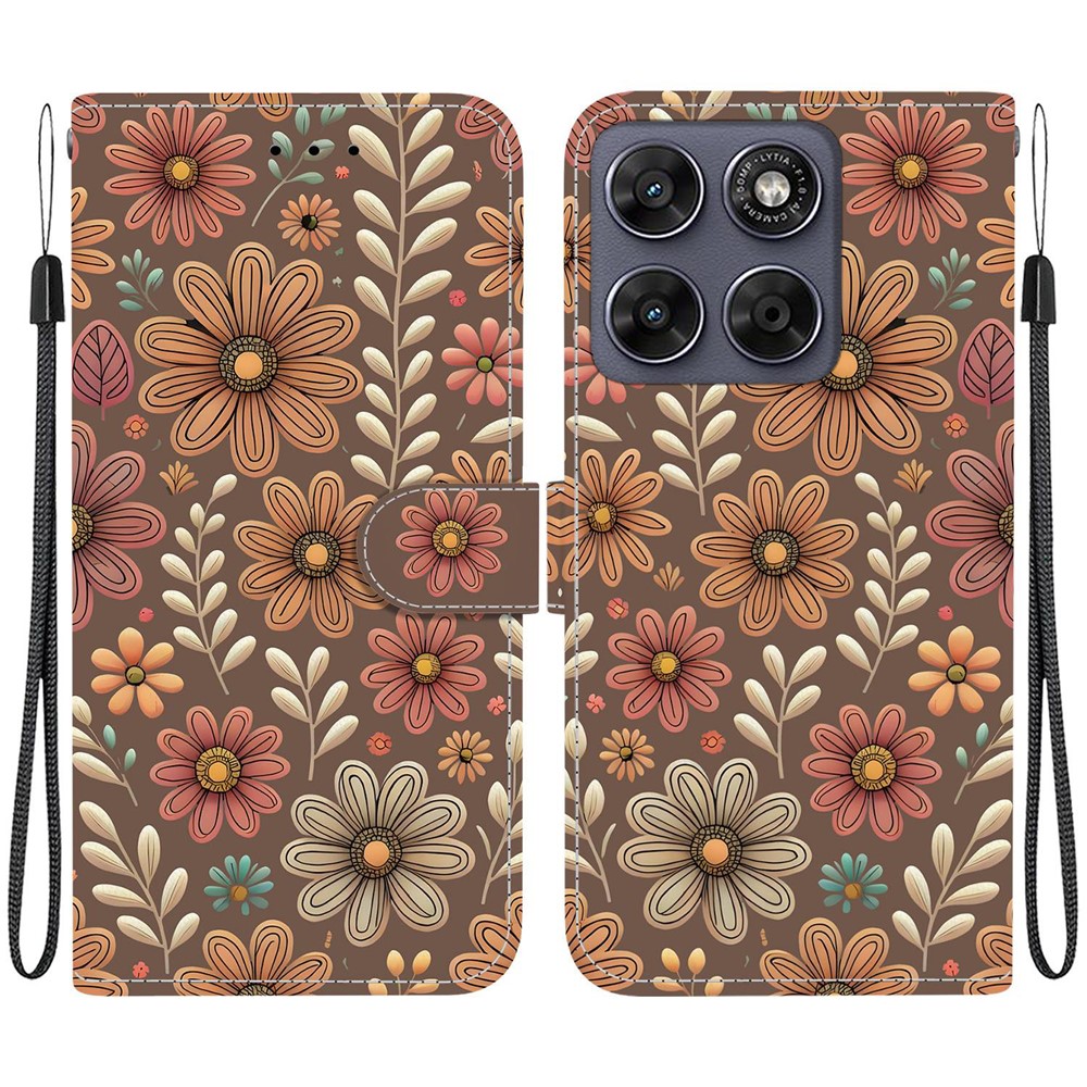 ART Peněženkový obal pro Motorola Moto G67 / Moto G77 VINTAGE BLOSSOM