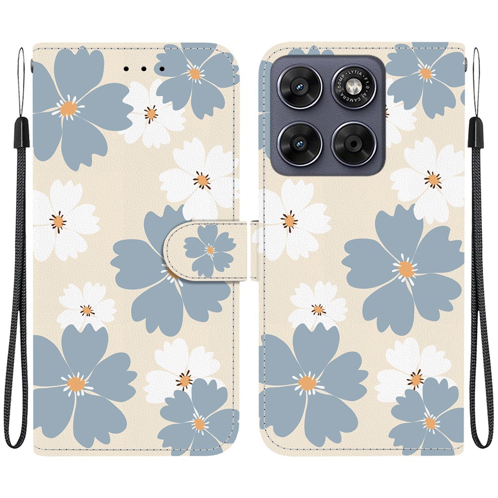 ART Peněženkový obal pro Motorola Moto G67 / Moto G77 BLUE DAISY