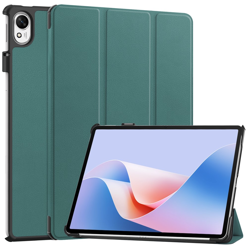 Levně LEATHER Zaklápěcí kryt pro Huawei MatePad 11.5 S zelený