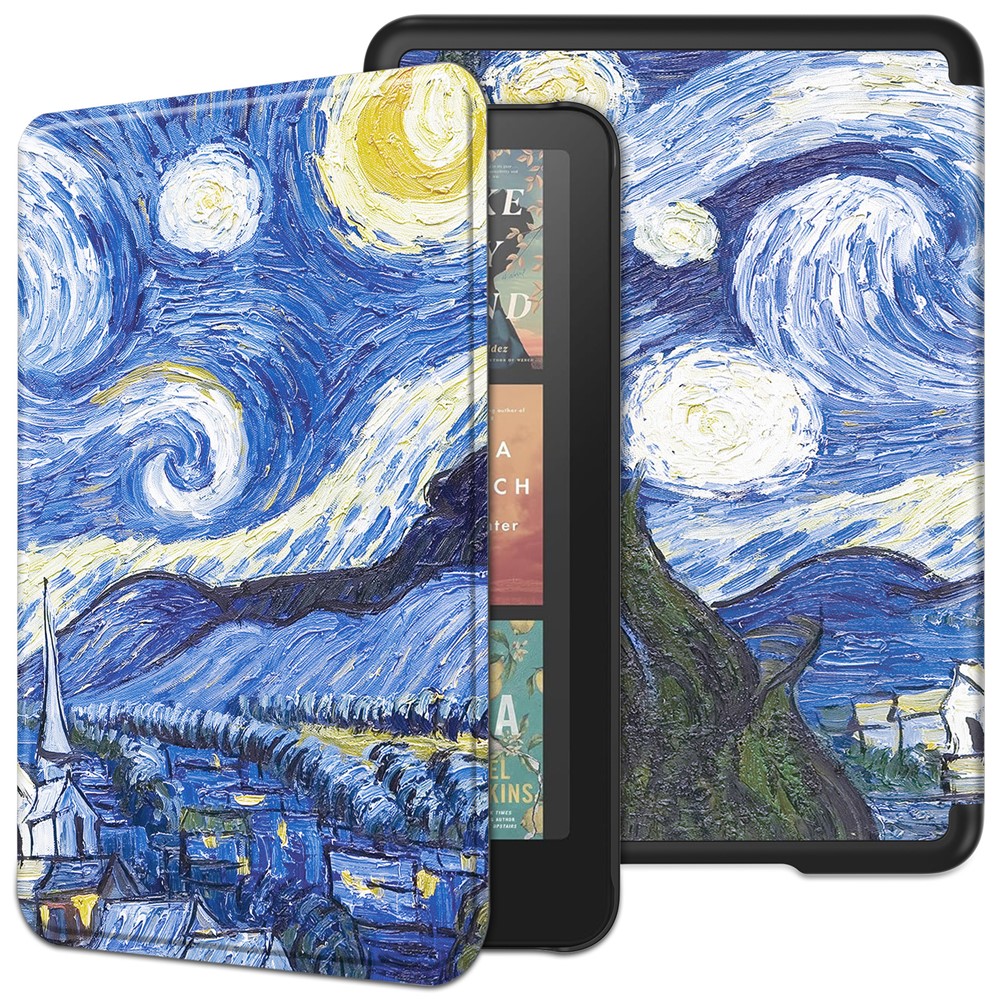 Levně ART Zaklápěcí pouzdro pro Amazon Kindle Paperwhite 2024 / Kindle Colorsoft Signature Edition STARRY SKY