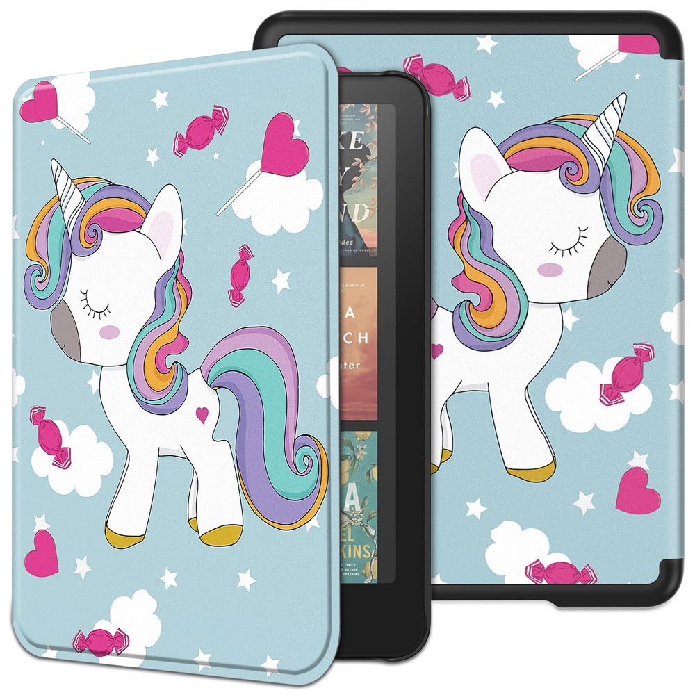 Levně ART Zaklápěcí pouzdro pro Amazon Kindle Paperwhite 2024 / Kindle Colorsoft Signature Edition UNICORN