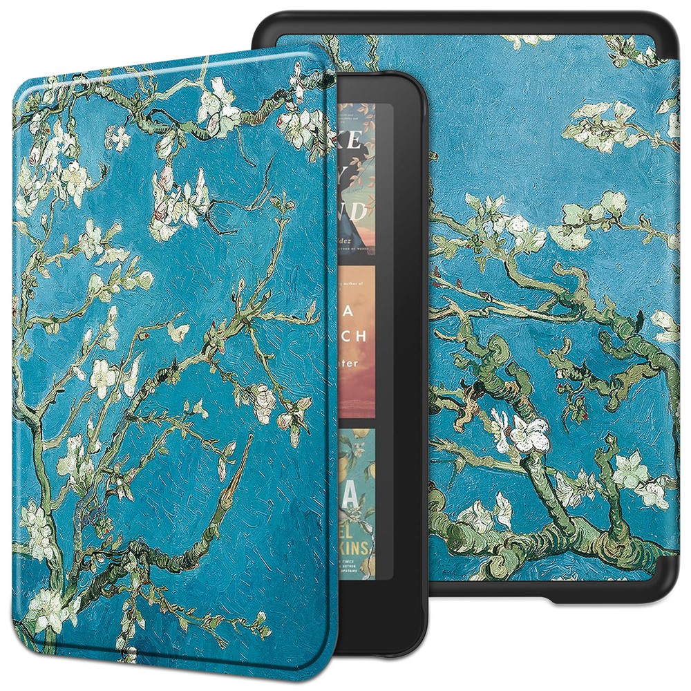 Levně ART Zaklápěcí pouzdro pro Amazon Kindle Paperwhite 2024 / Kindle Colorsoft Signature Edition APRICOT BLOSSOM