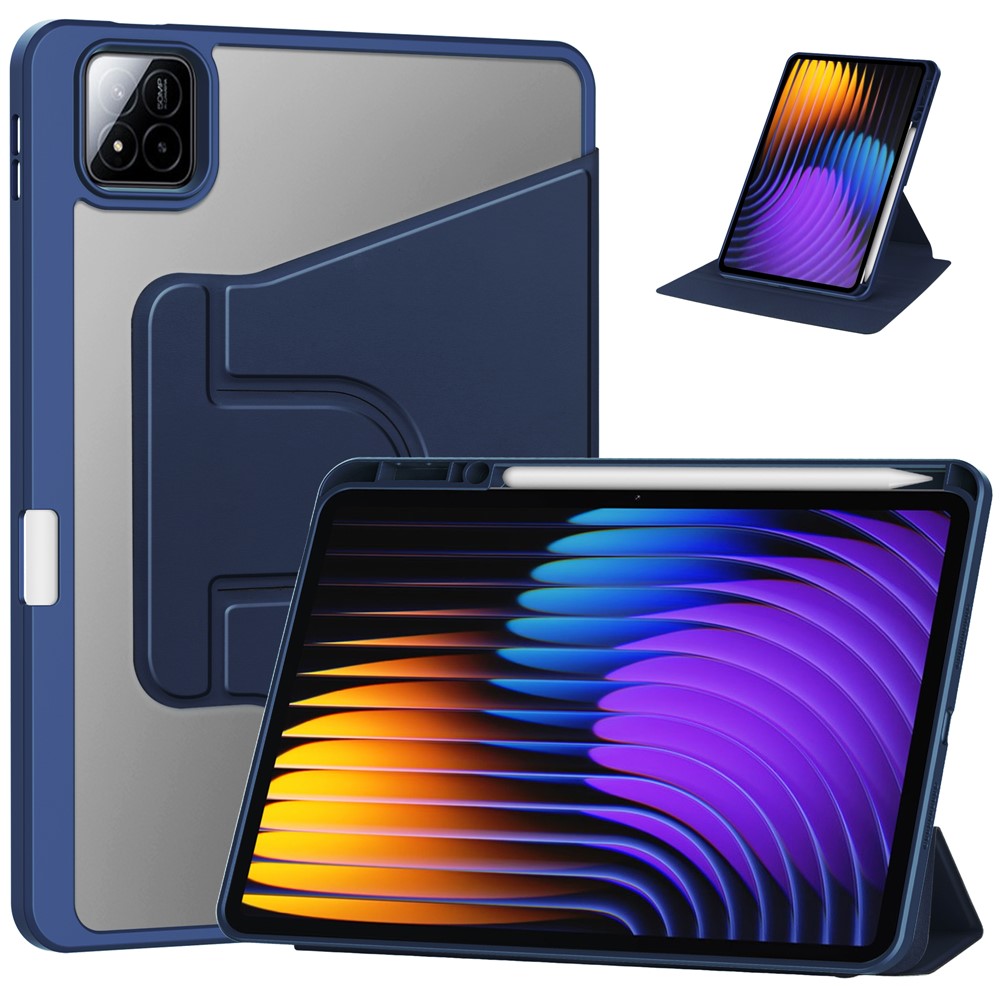 Levně CRYSTAL FLEXI Zaklápěcí pouzdro pro Xiaomi Pad 7 / 7 Pro / Pad 8 / Pad 8 Pro tmavě modré