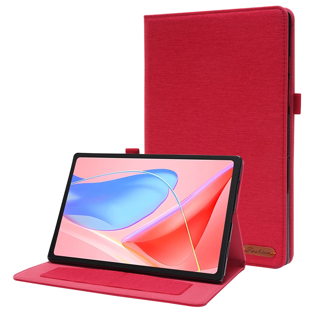 Levně FABRIC Zaklápěcí kryt pro Lenovo Tab 10.1 červený