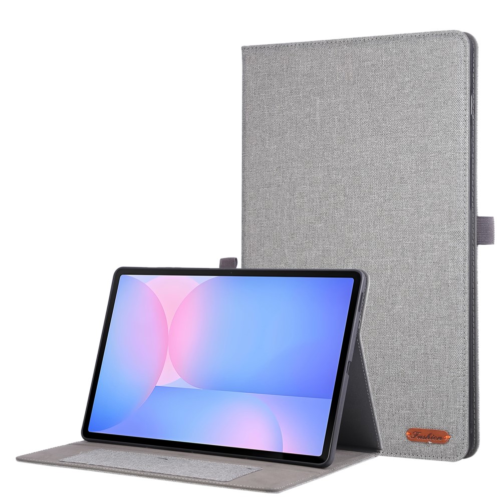 Levně FABRIC Zaklápěcí kryt pro Samsung Galaxy Tab S10 FE+ šedý