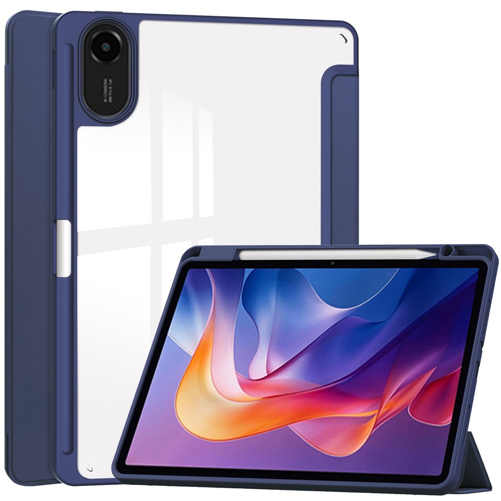 Levně CRYSTAL Zaklápěcí pouzdro Xiaomi Redmi Pad 2 tmavě modré