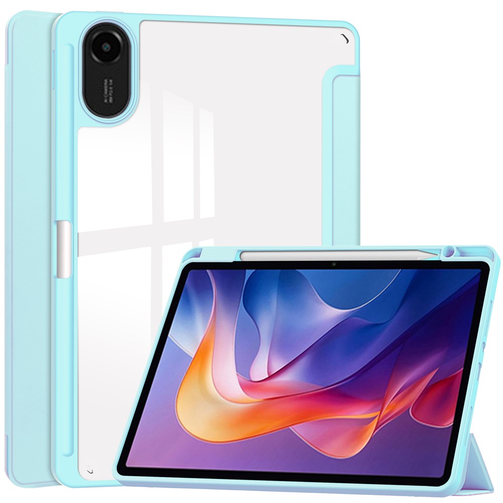 Levně CRYSTAL Zaklápěcí pouzdro Xiaomi Redmi Pad 2 světle modré
