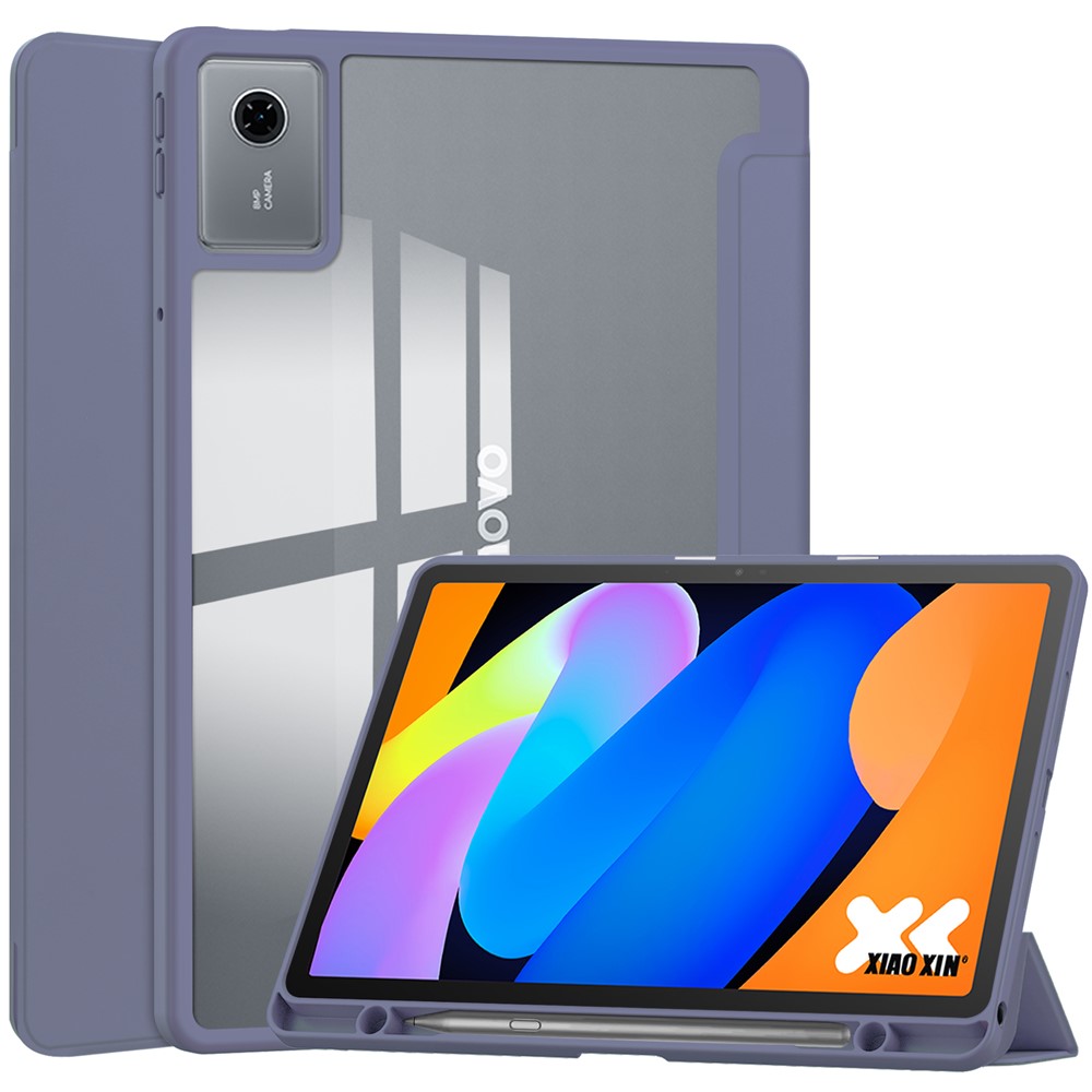 Levně CRYSTAL Zaklápěcí obal pro Lenovo Idea Tab 11 / Tab K11 Gen2 fialový