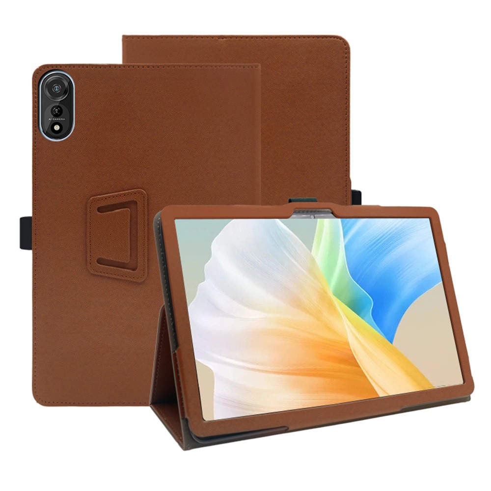 Levně CLEVER Zaklápěcí pouzdro pro Blackview Mega 2 hnědé