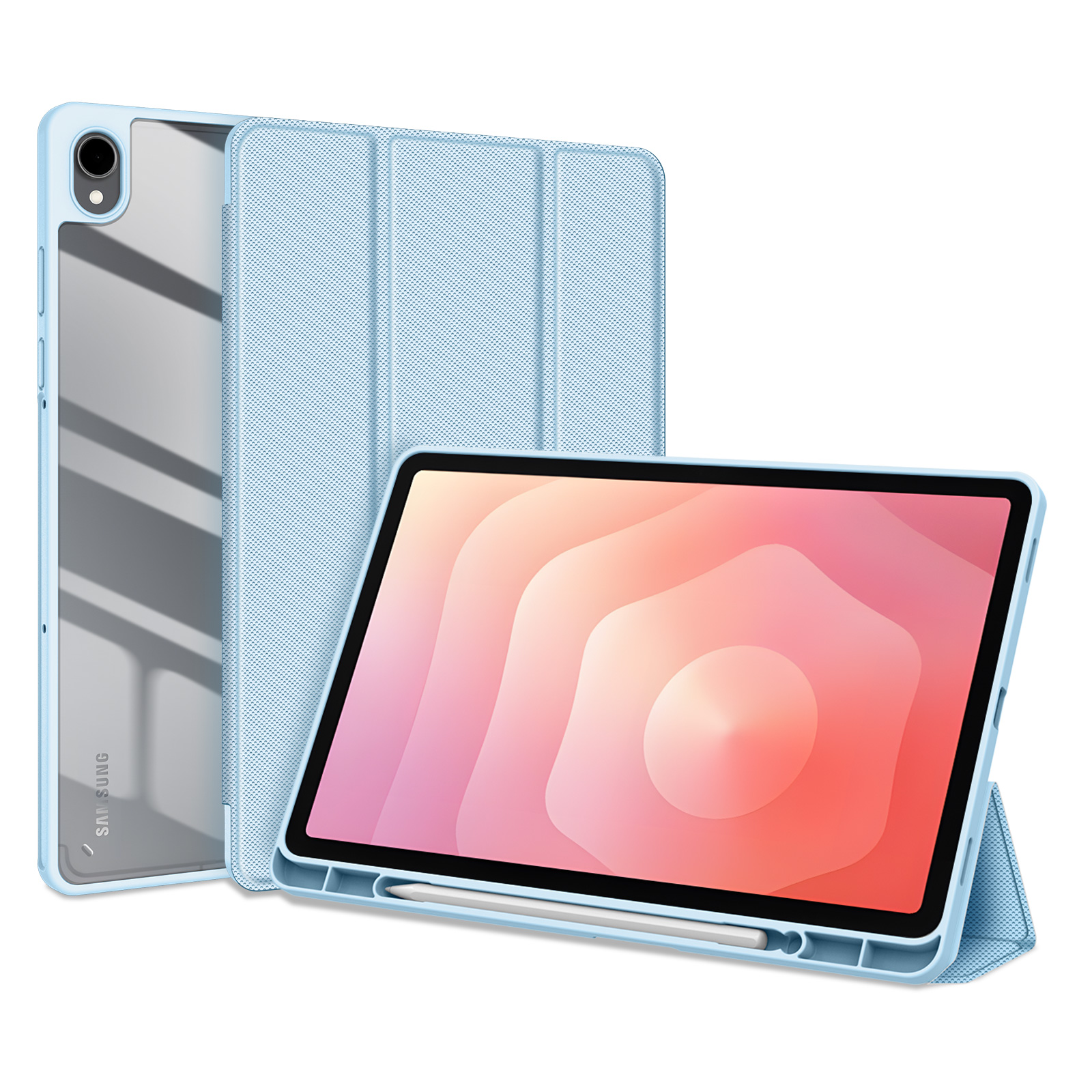 Levně DUX TOBY Zklápěcí pouzdro pro Samsung Galaxy Tab S11 světle modré