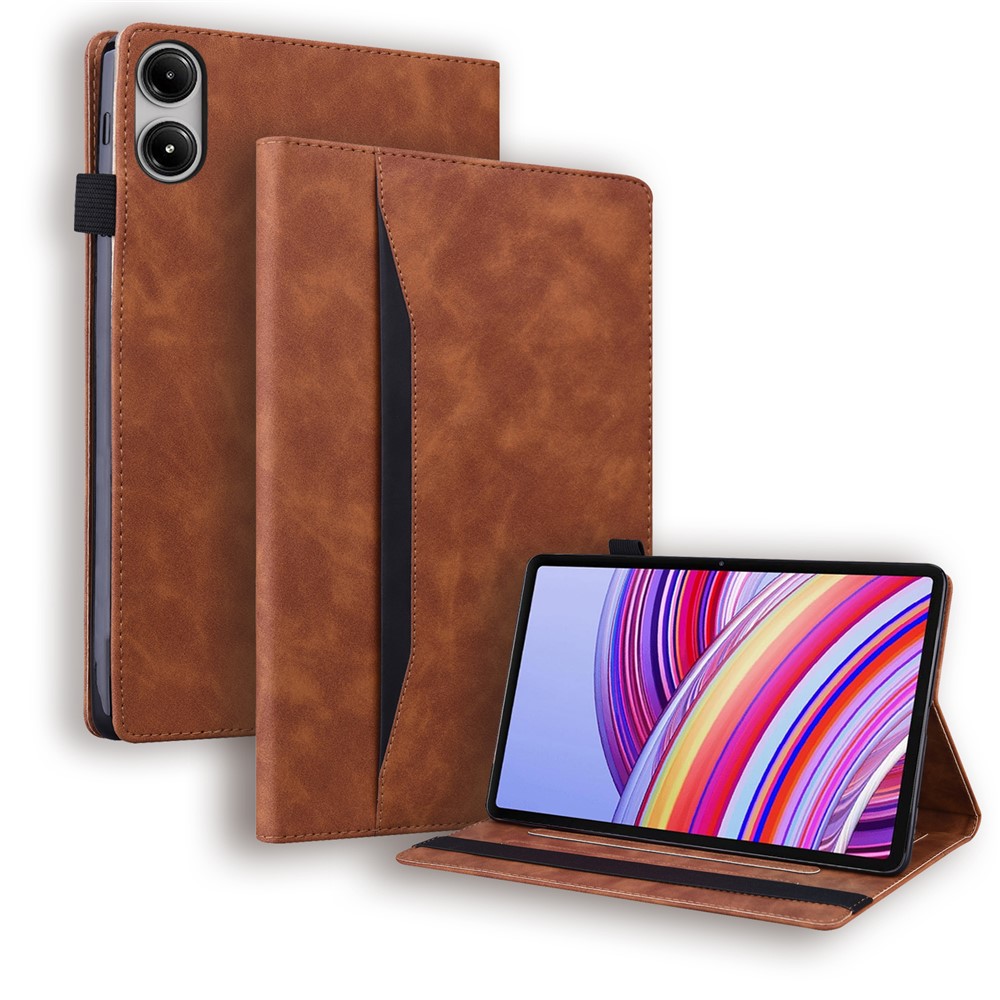 Levně FLATY Zaklápěcí obal pro Xiaomi Redmi Pad 2 Pro hnědý