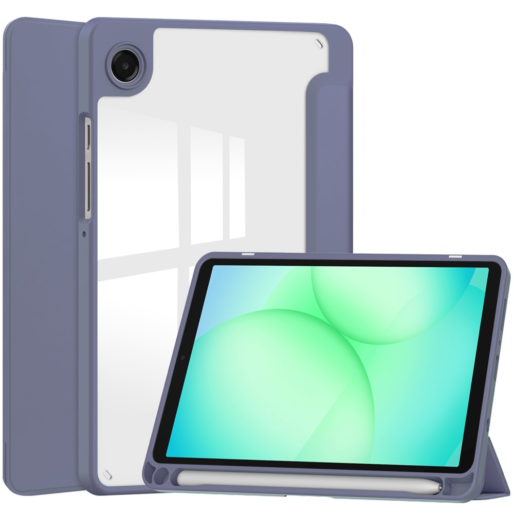 Levně CRYSTAL Sklápěcí obal pro Samsung Galaxy Tab A11 fialový