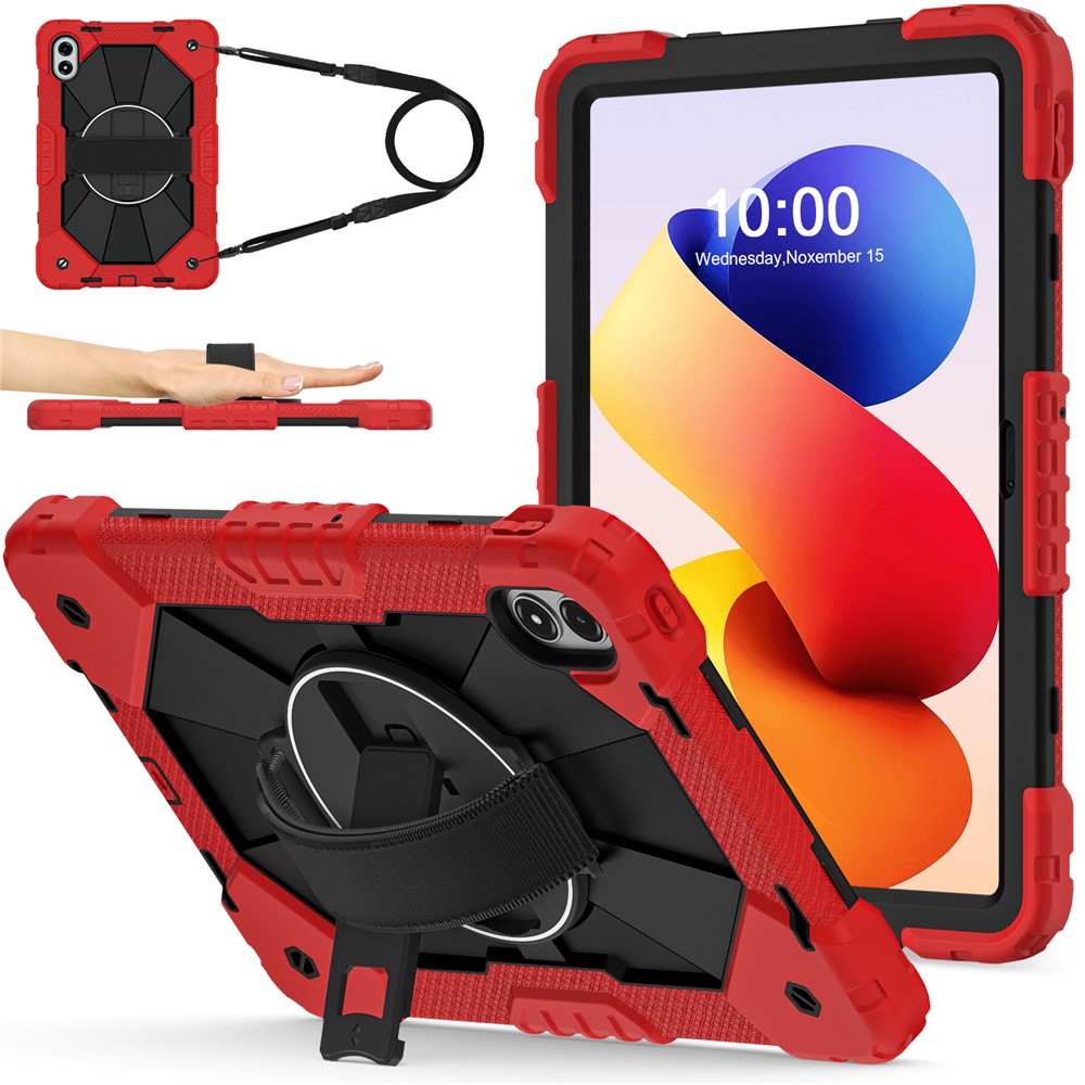 Levně SOLID Odolný obal pro Xiaomi Redmi Pad 2 Pro červený