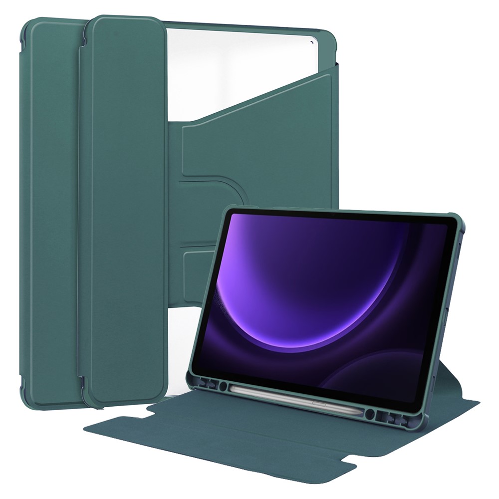 Levně CRYSTAL FLEXI Zaklápěcí obal pro Samsung Galaxy Tab S9 FE / Tab S10 FE / Tab S10 Lite zelený