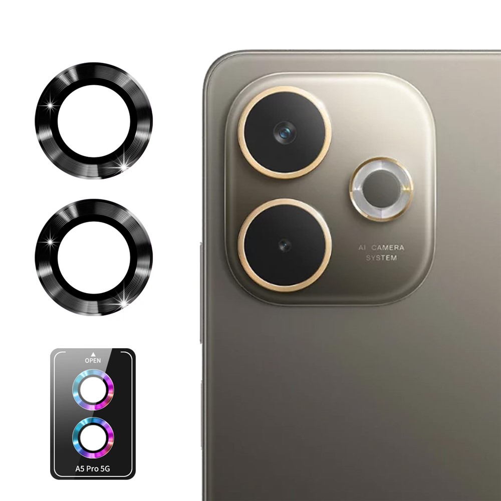 Levně ENKAY ALU Sklo pro fotoaparát Oppo A5 Pro 5G BLACK