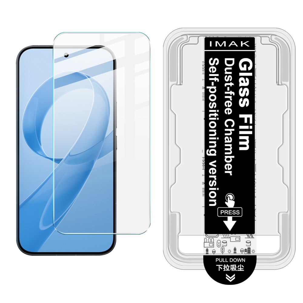 Levně IMAK H EASY INSTALL Tvrzené sklo s instalačním rámem pro POCO F8 Ultra