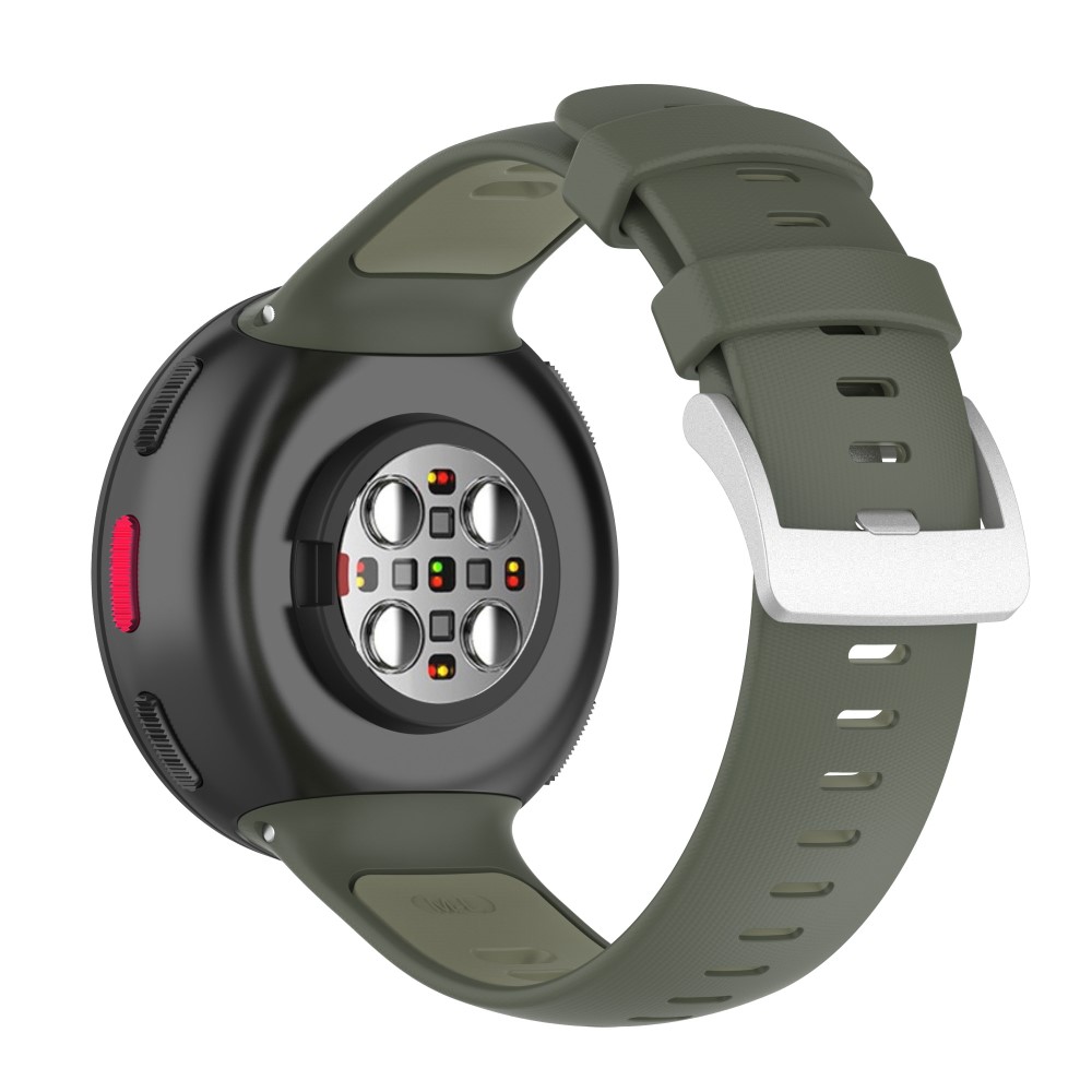 Levně SPORTY Vyměnitelný silikonový řemínek Polar Vantage V2 tmavozelený