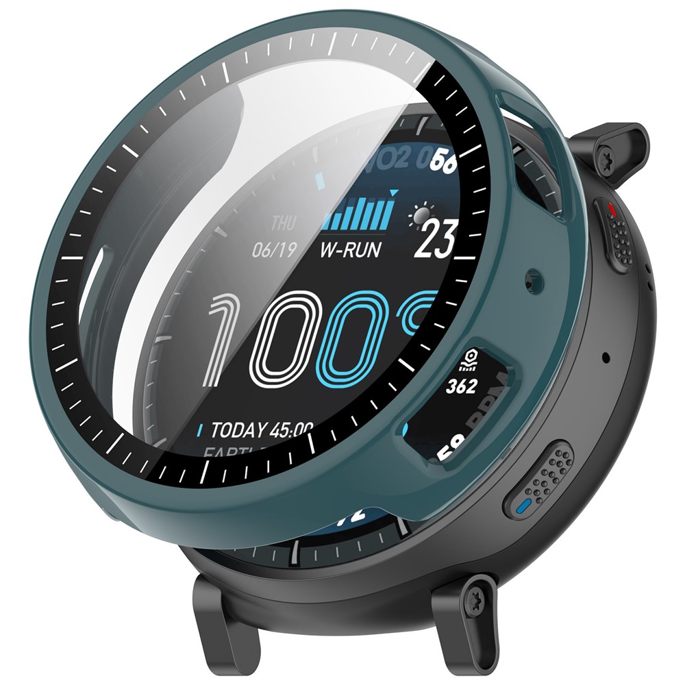 Levně PC FULL COVER Plastový kryt se sklem pro Amazfit Active Max zelený