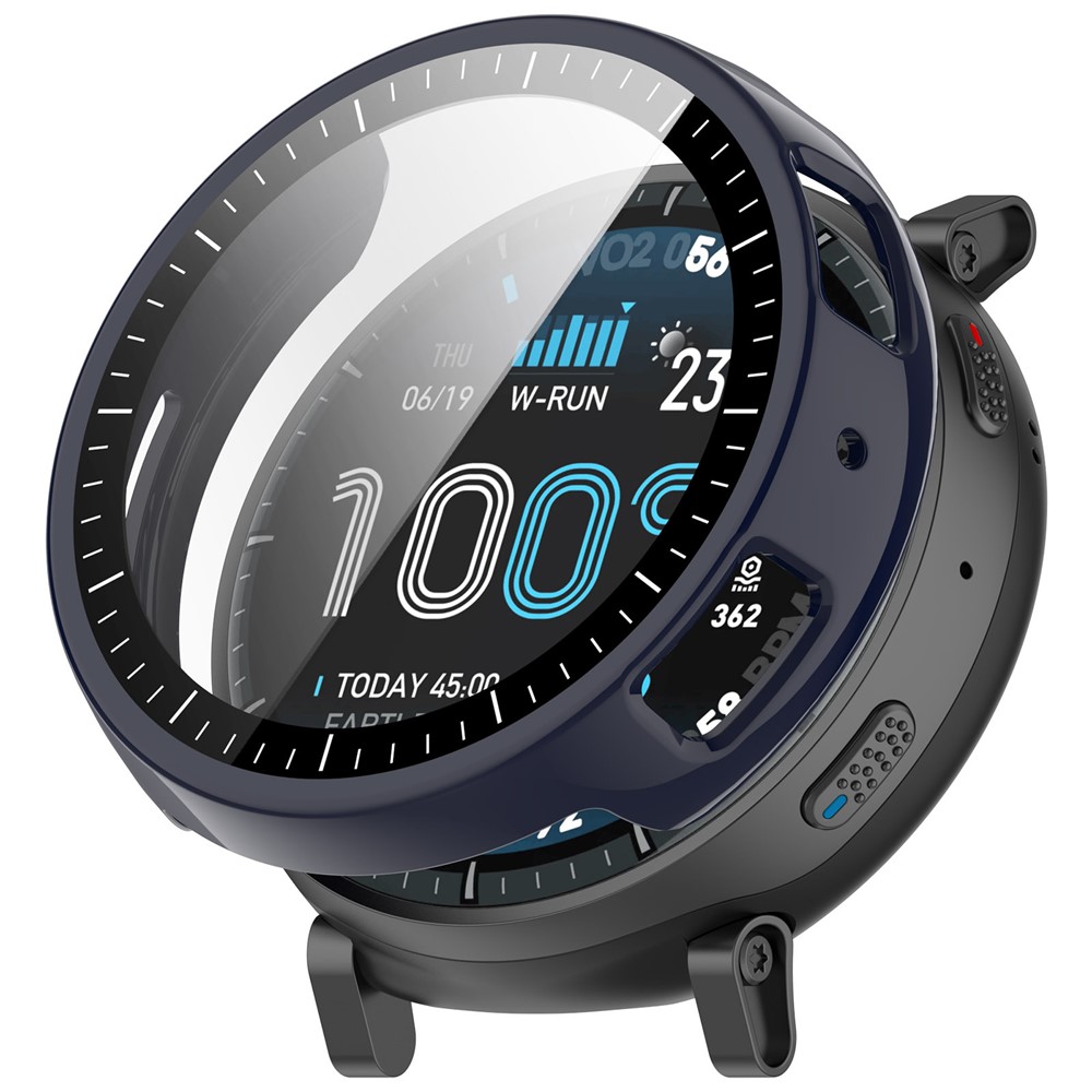 Levně PC FULL COVER Plastový kryt se sklem pro Amazfit Active Max modrý