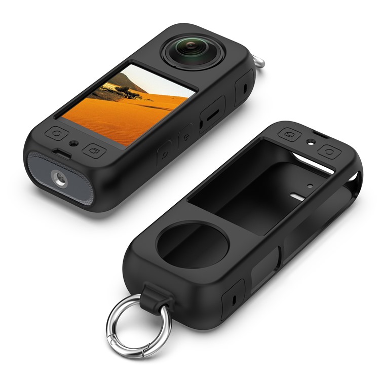 Levně PROTEMIO Silikonový obal pro akční kameru Insta360 X4 černý