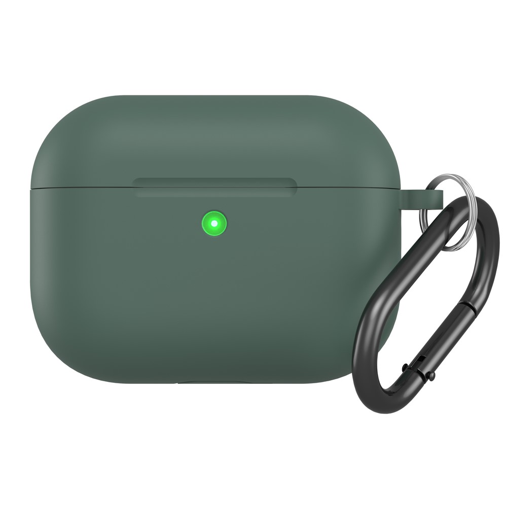 Levně HOOK Silikonový obal pro Apple AirPods Pro 3 tmavě zelený