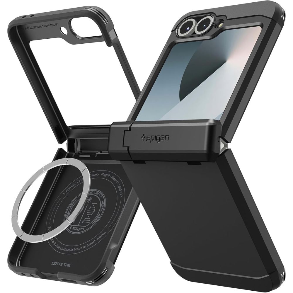 Levně SPIGEN TOUGH ARMOR PRO MAGSAFE Samsung Galaxy Z Flip7 FE 5G / Flip6 5G BLACK